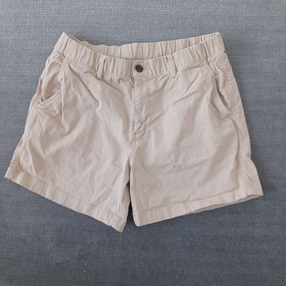 Bear Bottom Shorts Mens Large Beige 5.5" Inseam Elastic Waist Casual Resort - Picture 1 of 7